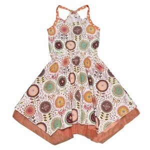 Matilda Jane 435 Happy & Free All Ashore Dress Handkerchief Tulle Mandala Size 8